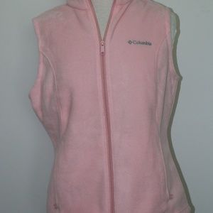 Women's Vest Columbia Pink Fleece Light Pink Size